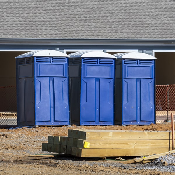 are there any restrictions on where i can place the portable toilets during my rental period in Middleburg